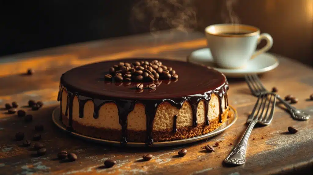 scopri la deliziosa torta al formaggio, un dolce cremoso e avvolgente, arricchito da un intrigante profumo di caffè. perfetta per ogni occasione, questa torta saprà conquistare il palato di tutti gli amanti dei dessert.