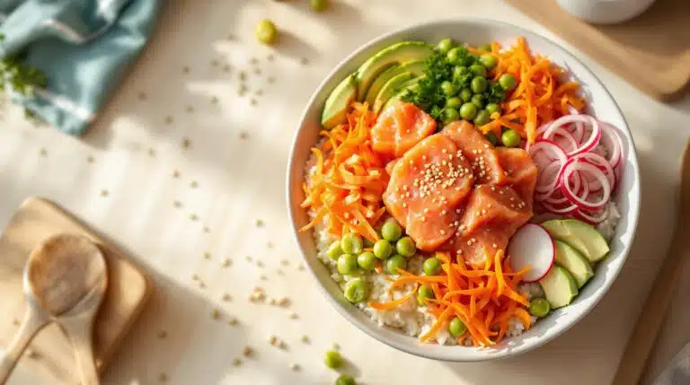 scopri i nostri deliziosi poke bowl con salmone marinato e un mix di spezie irresistibili. un'esplosione di sapori freschi e autentici in ogni morso. perfetti per una pausa pranzo sana e gustosa!