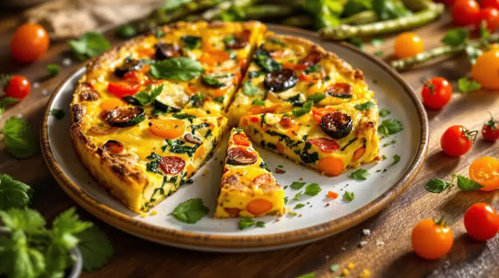 scopri come preparare una deliziosa frittata di verdure arrosto, facile ed economica, perfetta per le tue giornate frenetiche. un piatto sano e veloce da portare in tavola, ricco di sapore e nutrizione!