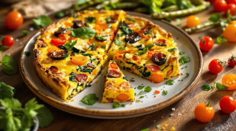 scopri come preparare una deliziosa frittata di verdure arrosto, facile ed economica, perfetta per le tue giornate frenetiche. un piatto sano e veloce da portare in tavola, ricco di sapore e nutrizione!