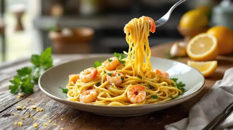scopri il delizioso incontro tra la pasta e il sapore fresco dei gamberi, arricchiti da aglio e limone. un piatto che esalta i tuoi gusti e ti porterà direttamente in riva al mare!