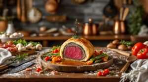 scopri l'arte della cucina gourmet con la nostra ricetta definitiva del beef wellington. un viaggio culinario che unisce sapori raffinati e tecniche impeccabili per sorprendere i tuoi ospiti.